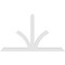 Ekena Millwork Richland Architectural Grade PVC Gable Bracket, 72"W x 42"H x 2"D x 4"F, 14/12 Pitch GBP072X42X0204RIC00 - alternate 5